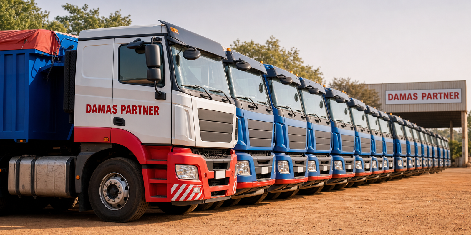 Flotte de camions DAMAS PARTNER